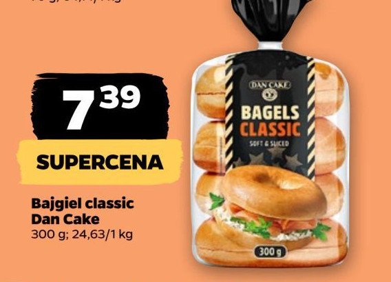 Bajgle classic Dan cake promocja w Netto