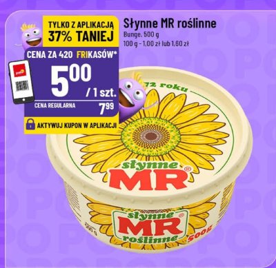 Margaryna Słynne MR roślinne promocja w POLOmarket