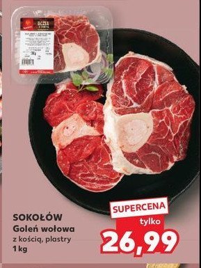 Goleń wołowa z kością w plastrach Sokołów uczta qulinarna promocja w Kaufland