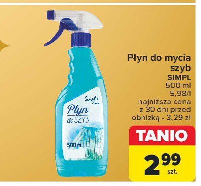 Płyn do szyb Simpl promocja w Carrefour Market