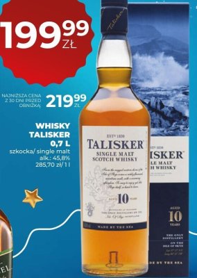 Whisky Talisker 0,7 L promocja w Duży Ben