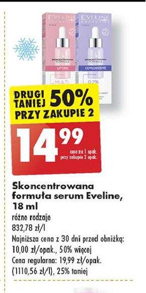 Serum do twarzy lifting Eveline cosmetics promocja w Biedronka