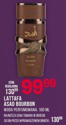 Perfumy LATTAFA ASAD BOURBON woda perfumowana promocja w Drogerie Natura