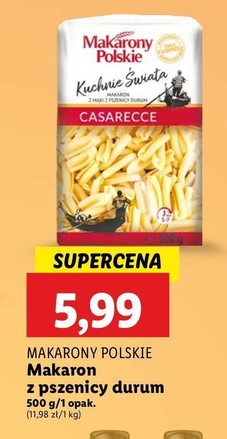 Makaron casarecce Makarony polskie promocja