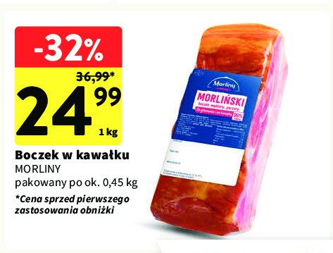 Boczek w kawałku Morliny promocja