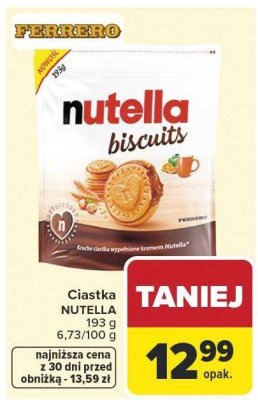 Ciastka Nutella Biscuits promocja w Carrefour