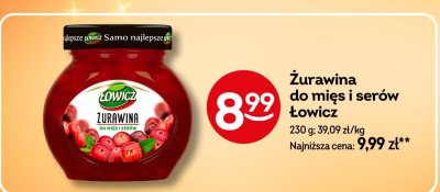 Żurawina do mięs i serów Łowicz promocja w Żabka