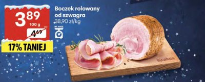 Boczek rolowany od szwagra promocja w Delikatesy Centrum