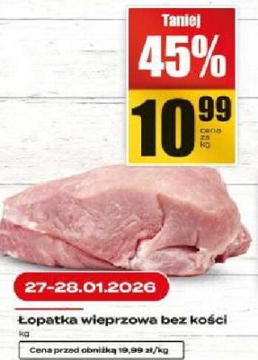 Łopatka wieprzowa Łopatka wieprzowa bez kości promocja w Supeco
