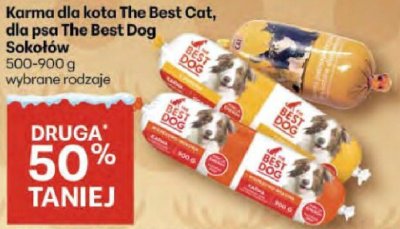 Karma dla kota The Best Cat, dla psa The Best Dog Sokołów promocja w Delikatesy Centrum