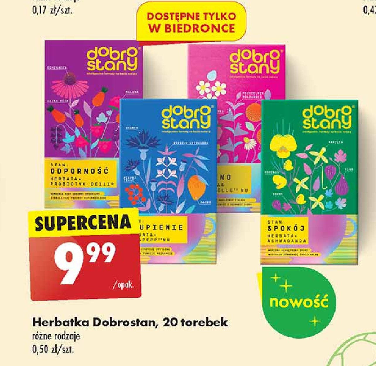 Herbatka spokój Dobrostany promocja w Biedronka