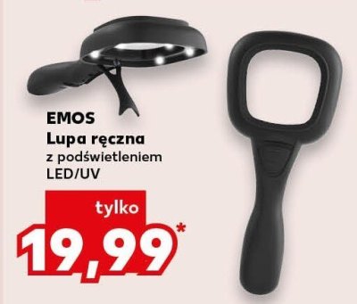 Lupa ręczna z podświetleniem LED/UV promocja w Kaufland