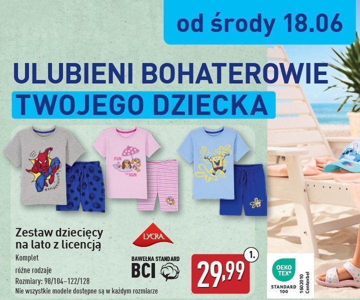 Zestaw dziecięcy 98/104-122/128 psi patrol promocja w Aldi