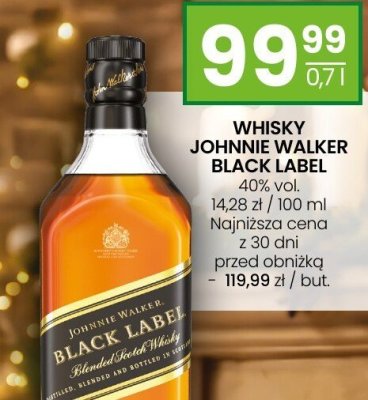 Whisky Johnnie Walker Black Label 0.7l promocja w Twój Market