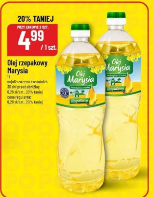 Olej rzepakowy Marysia promocja w POLOmarket