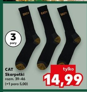 Skarpety męskie 39-46 Cat promocja w Kaufland