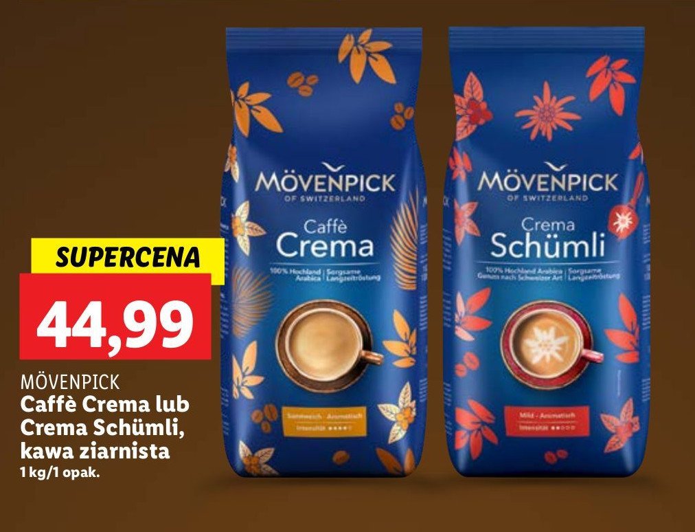Kawa Movenpick caffe crema promocja