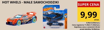 Samochodziki Hot Wheels małe promocja w Supeco