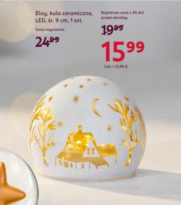 Kula ceramiczna, LED, śr. 9 cm promocja w Rossmann