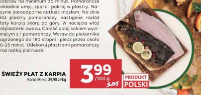 Świeży płat z karpia Mirko promocja w Stokrotka