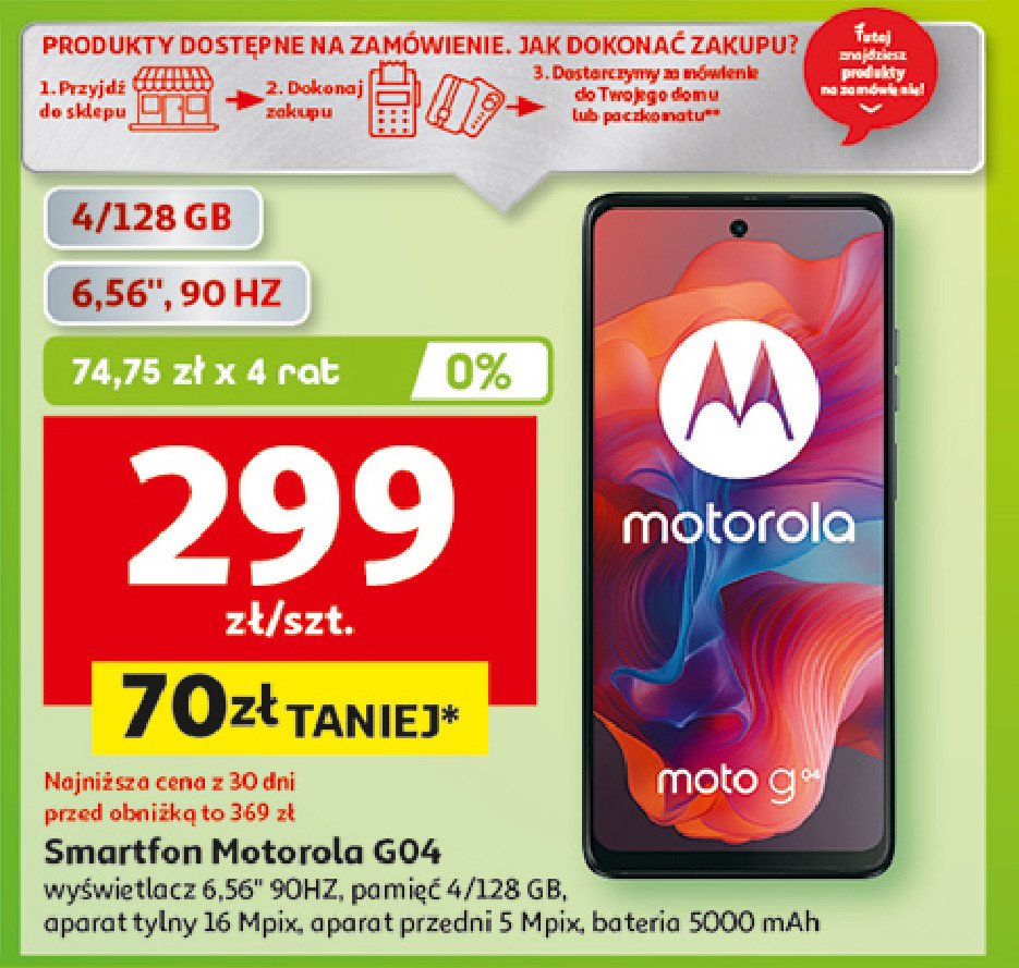 Smartfon g04 Motorola promocja