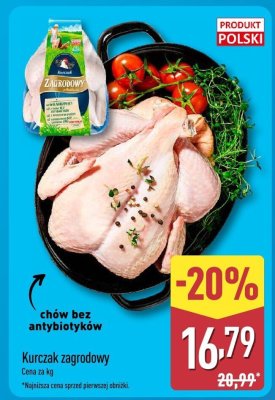 Kurczak zagrodowy z chowu bez antybiotyków promocja w Aldi