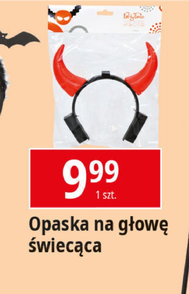 Opaska na głowę świecąca PARTY TIME promocja