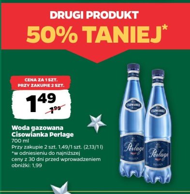 Woda gazowana Cisowianka Perlage promocja w Netto