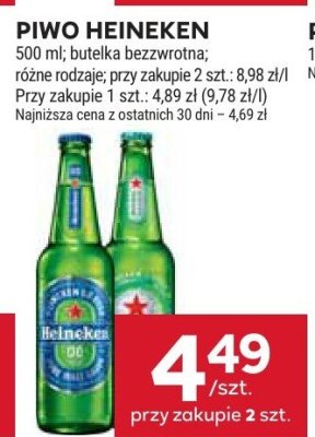 Piwo Heineken promocja w Stokrotka