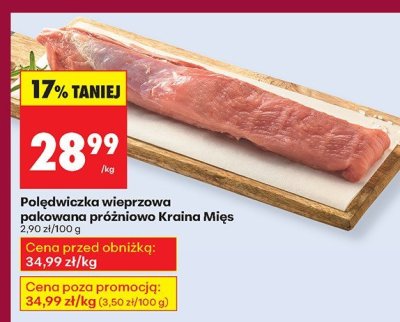 Polędwiczka wieprzowa pakowana próżniowo promocja w Biedronka