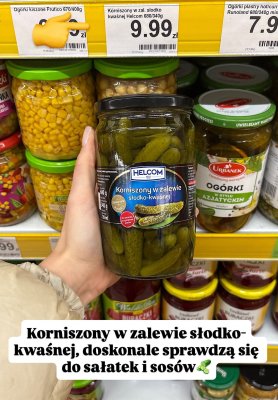 Korniszony w zalewie słodko-kwaśnej  promocja w Dino