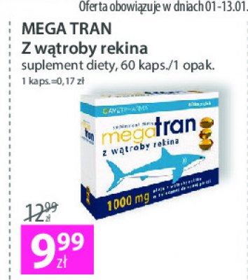 Tran z w膮troby rekina Mega tran promocja