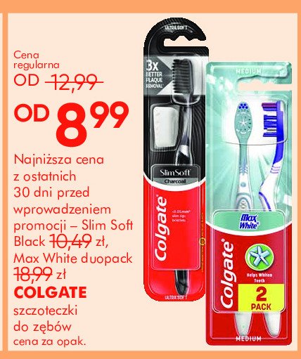 Szczoteczka do zębów charcoal ultra soft Colgate slim soft promocja