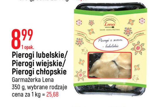Pierogi wiejskie GARMA呕ERKA LENA promocja
