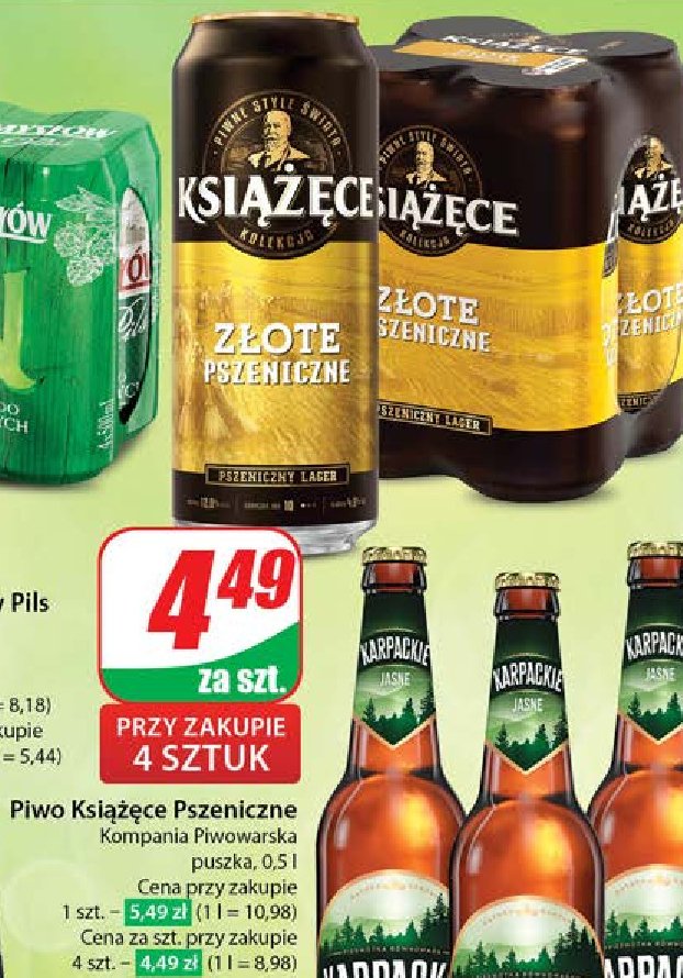 Piwo Książęce złote pszeniczne promocja