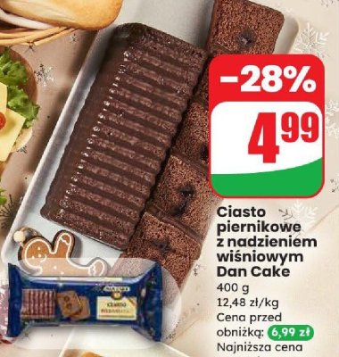 Ciasto piernikowe z nadzieniem wiśniowym  promocja w Dino