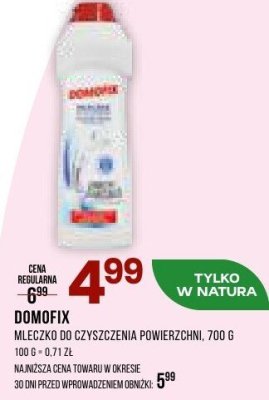 Mleczko do czyszczenia powierzchni Domofix, 700 g promocja w Drogerie Natura