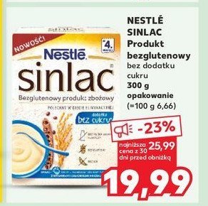 Kaszka zbożowa bezglutenowa po 4 miesiącu Nestle sinlac promocja