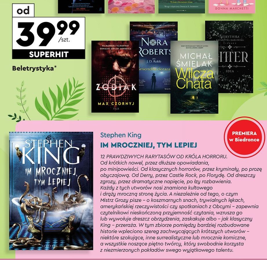 Nora roberts "śmiertelna ekstaza" promocja