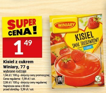 Kisiel z cukrem Winiary, 77 g promocja w Twój Market