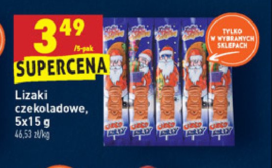 Lizak czekoladowy Choco lolly promocja