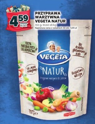 Przyprawa warzywna Vegeta Natur promocja w Stokrotka
