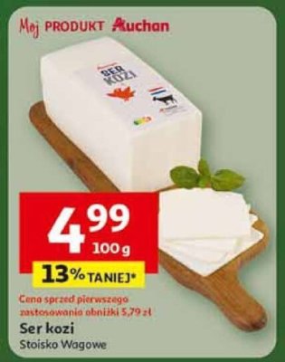 Ser kozi Stoisko Wągowe promocja w Auchan