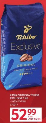 Kawa ziarnista Tchibo Exclusive 1 kg promocja w Selgros