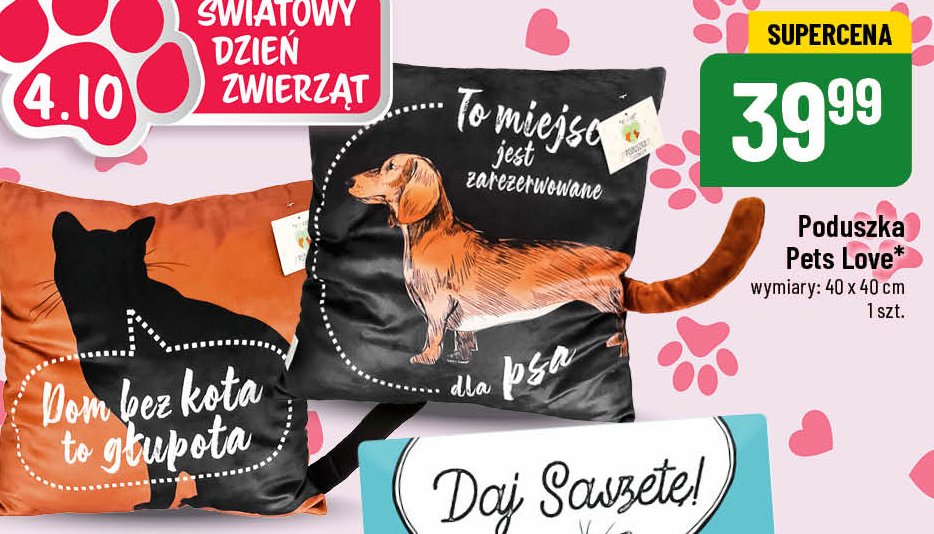 Poduszka pets love promocja
