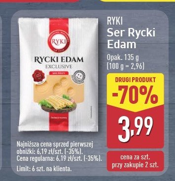 Ser rycki edam exclusive Ryki promocja w Stokrotka