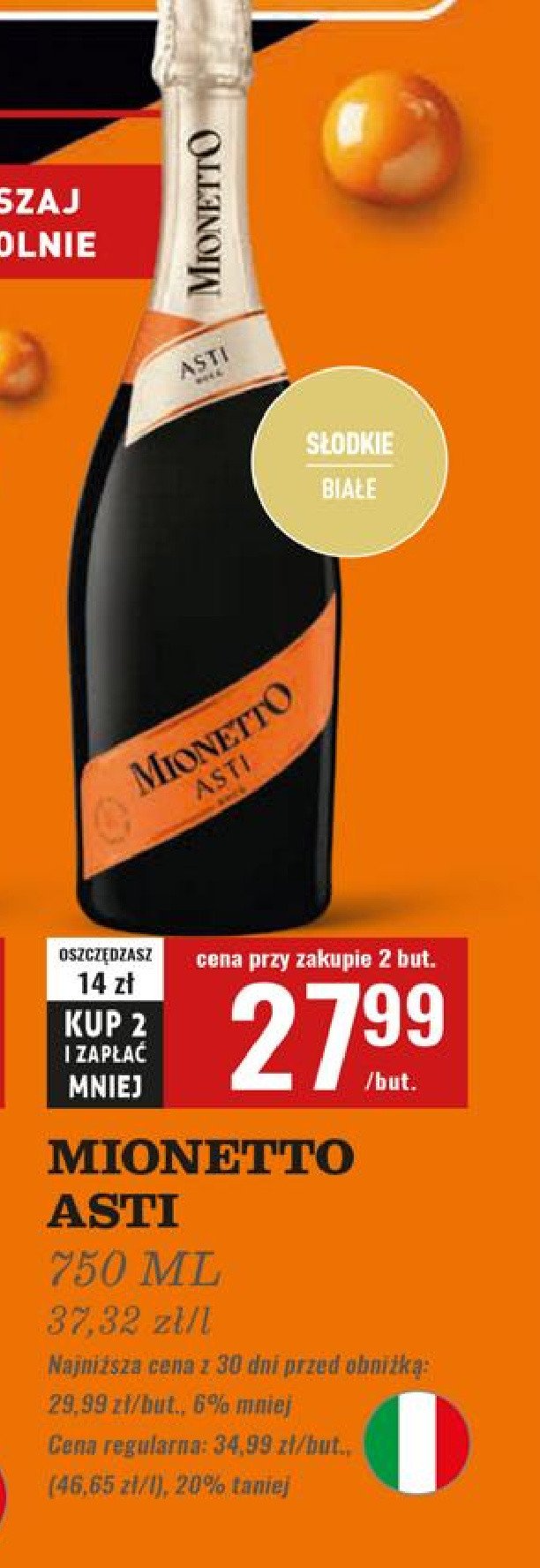 Wino Mionetto prosecco asti promocja