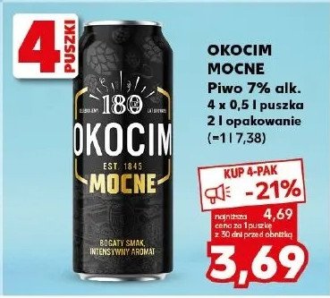 Piwo Okocim mocne dubeltowe promocja