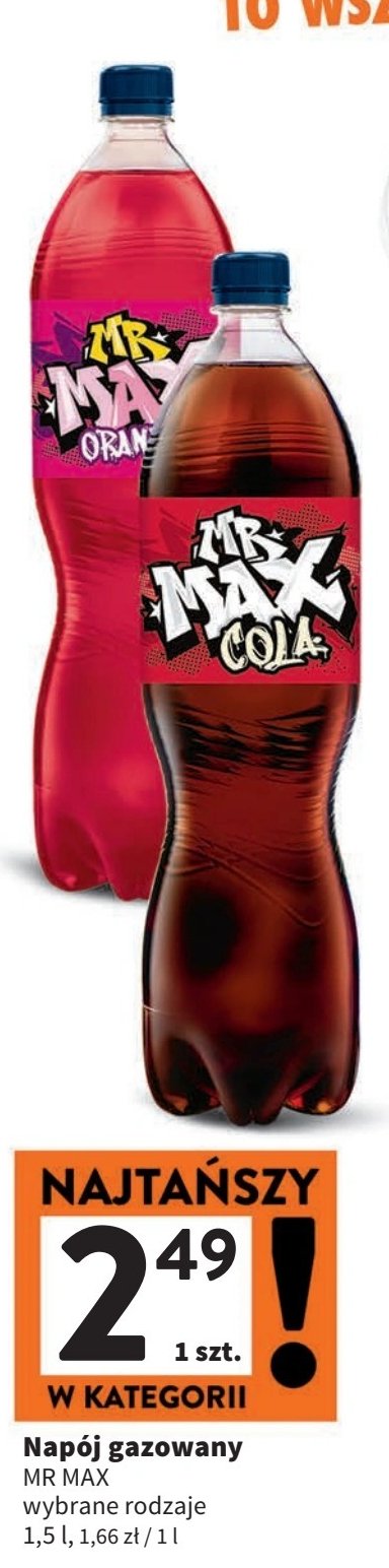 Napój cola MR MAX promocja