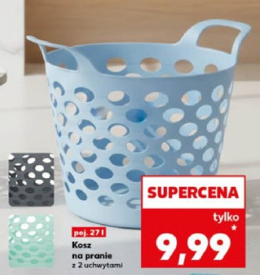 Kosz na pranie z 2 uchwytami promocja w Kaufland